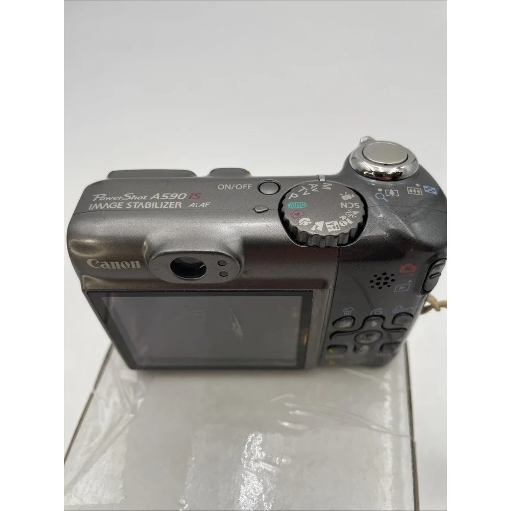 Canon PowerShot A590 IS Image Stabilizer 8MP Digital Camera 4x Zoom TESTED WORKS